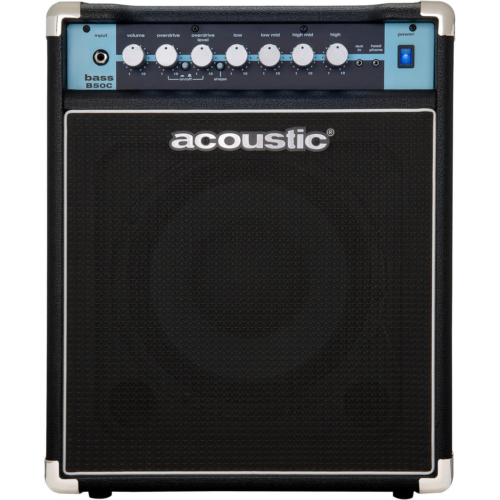 Acoustic B50C 1x10 50W Bass Combo With Tilt-Back Cab Black