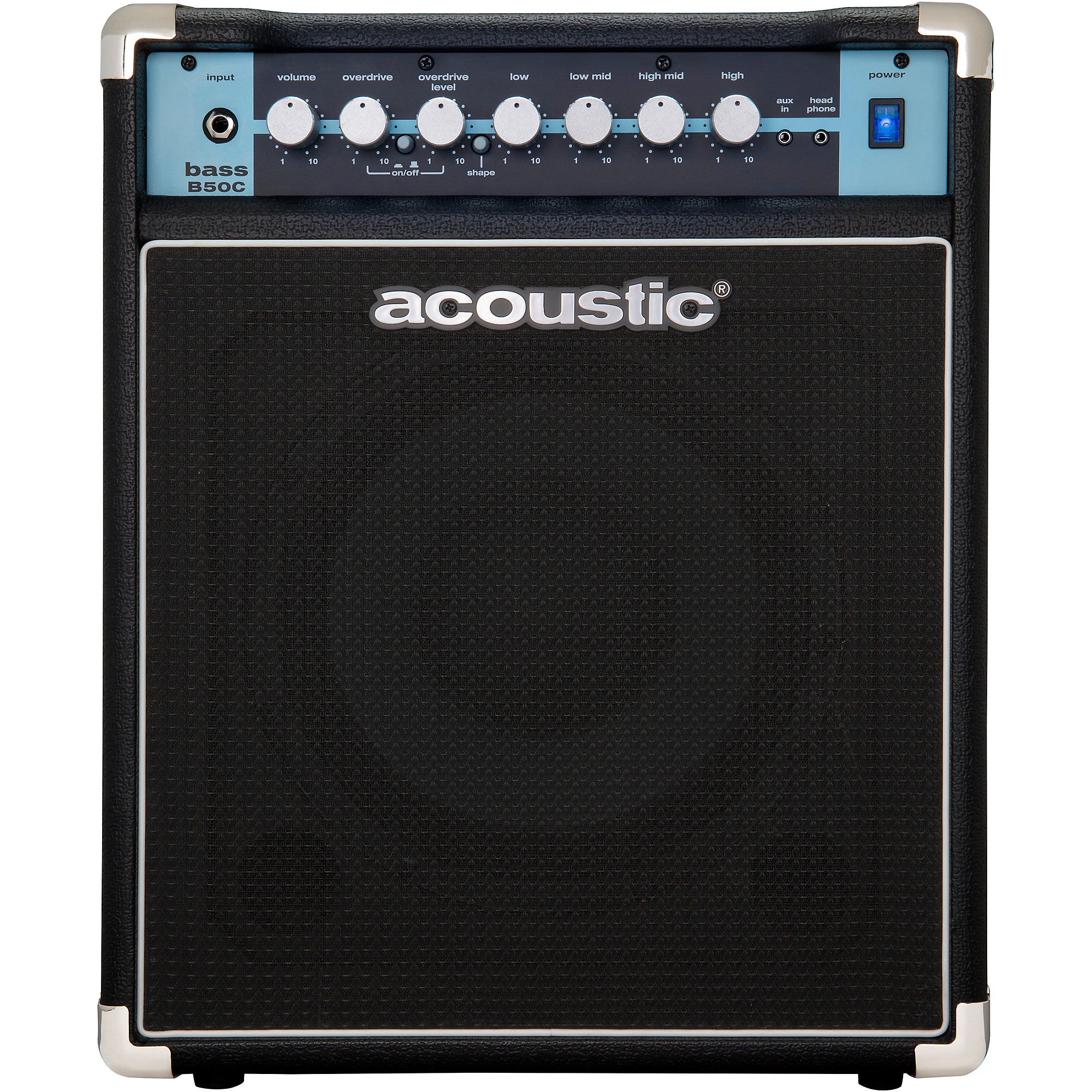 Acoustic B50C 1x10 50W Bass Combo With Tilt-Back Cab Black