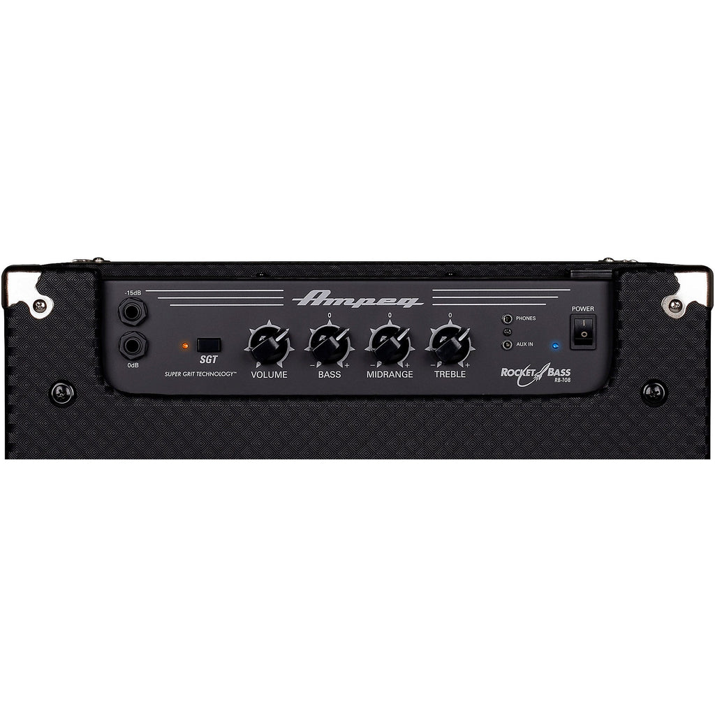 Ampeg Rocket Bass RB-108 1x8 30W Bass Combo Amp Black and Silver