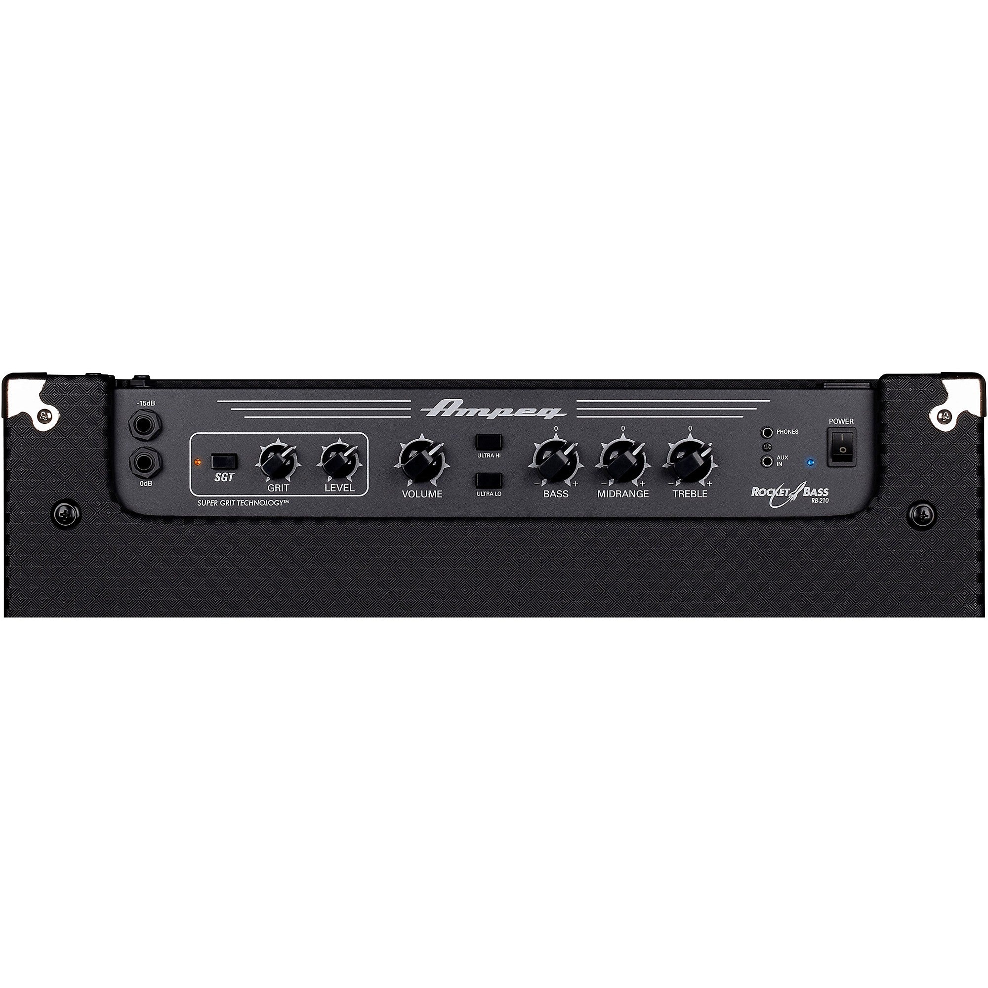 Ampeg Rocket Bass RB-210 2x10 500W Bass Combo Amp Black and Silver