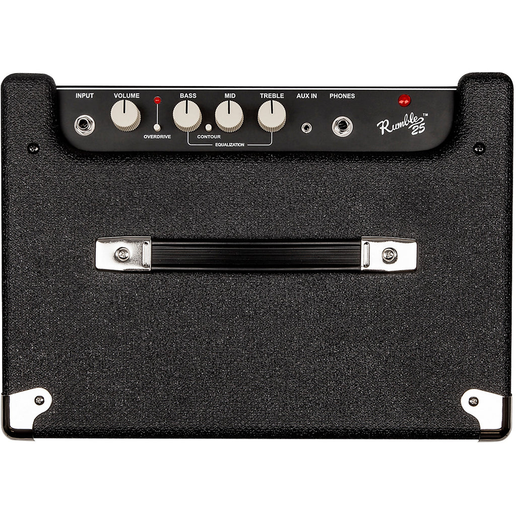 Fender Rumble 25W 1x8 Bass Combo Amp and 20' Instrument Cable