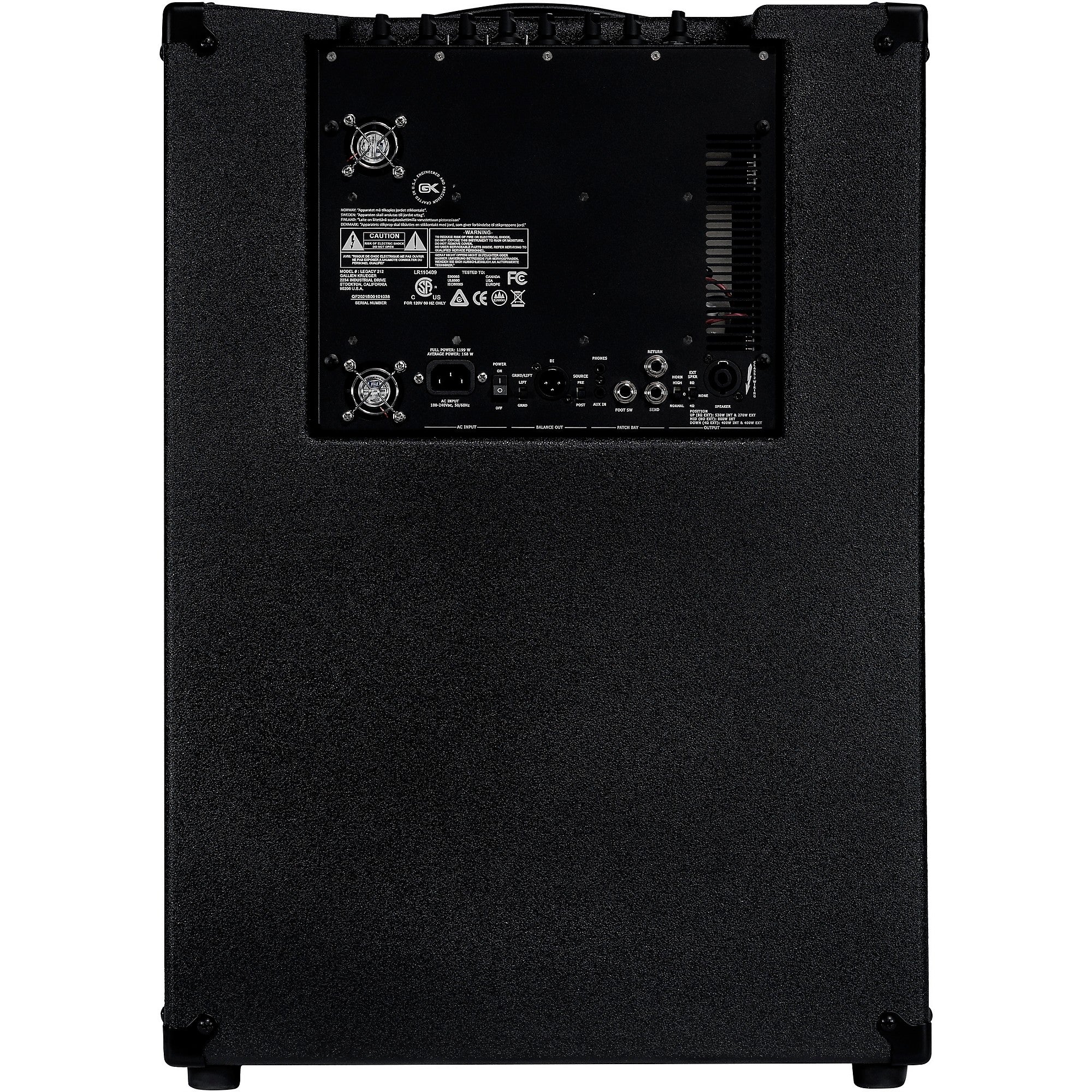Gallien-Krueger Legacy 212 Bass Combo Amp Black