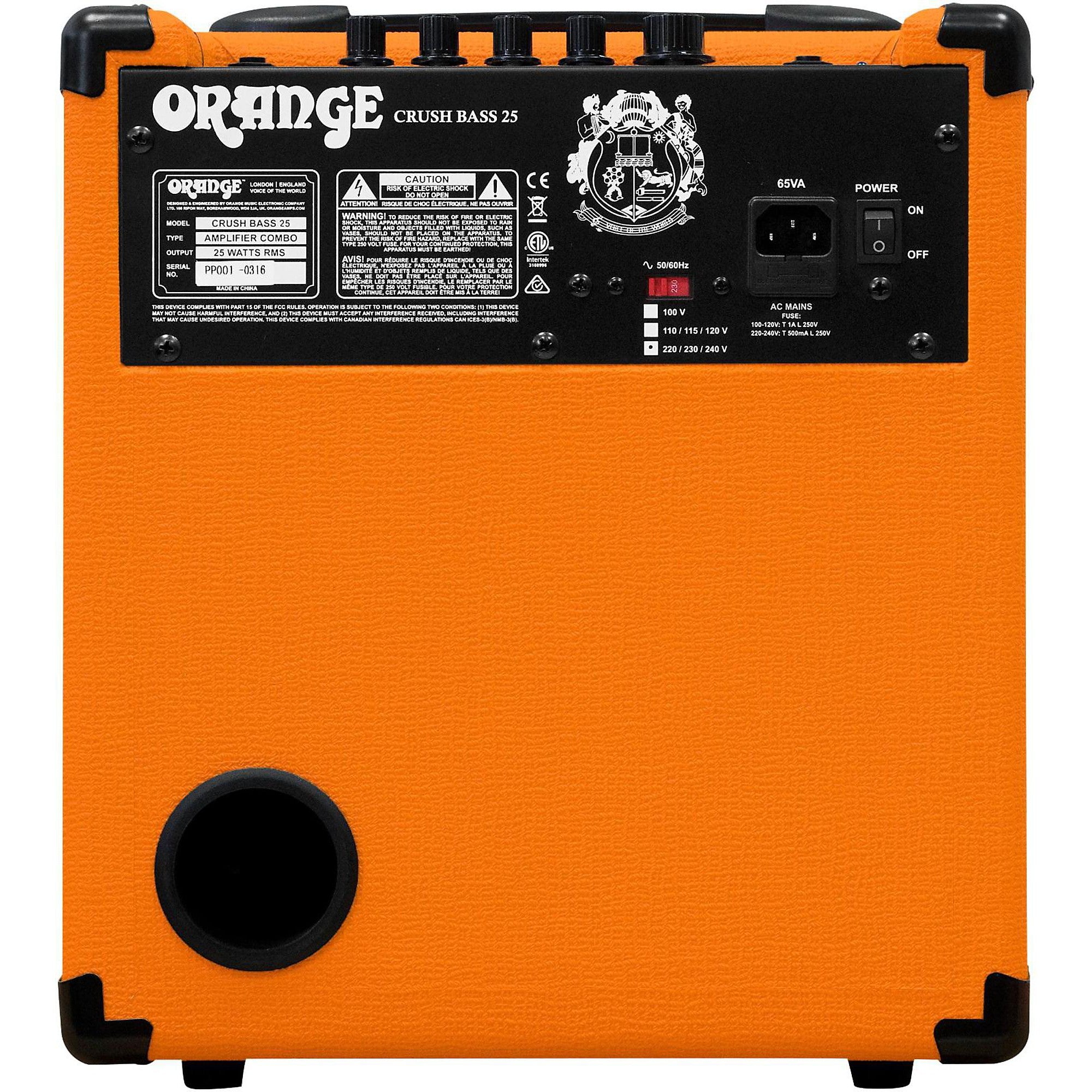 Orange Amplifiers Crush Bass 25 25W Bass Combo Amplifier