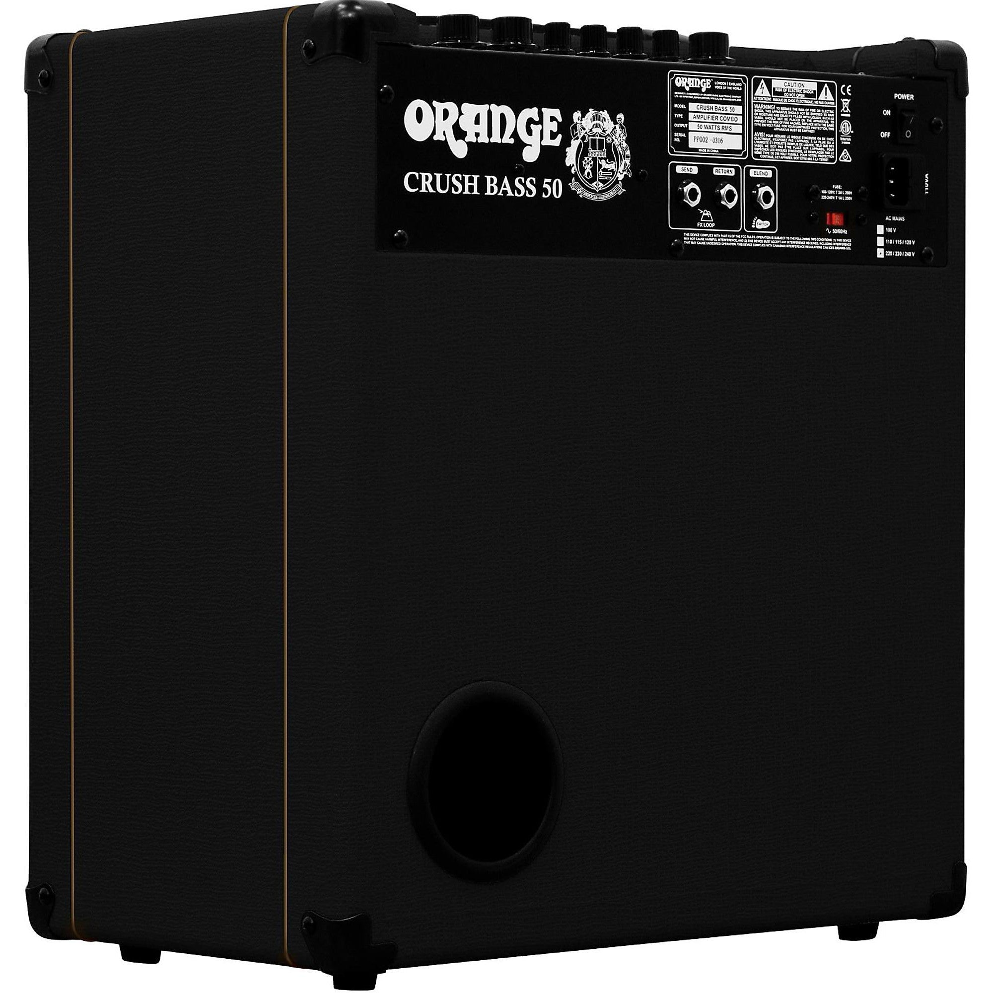 Orange Amplifiers Crush Bass 50 50W 1x12 Bass Combo Amplifier