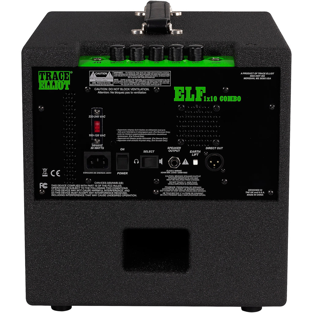 Trace Elliot ELF 200W 1x10 Bass Combo Amp Black