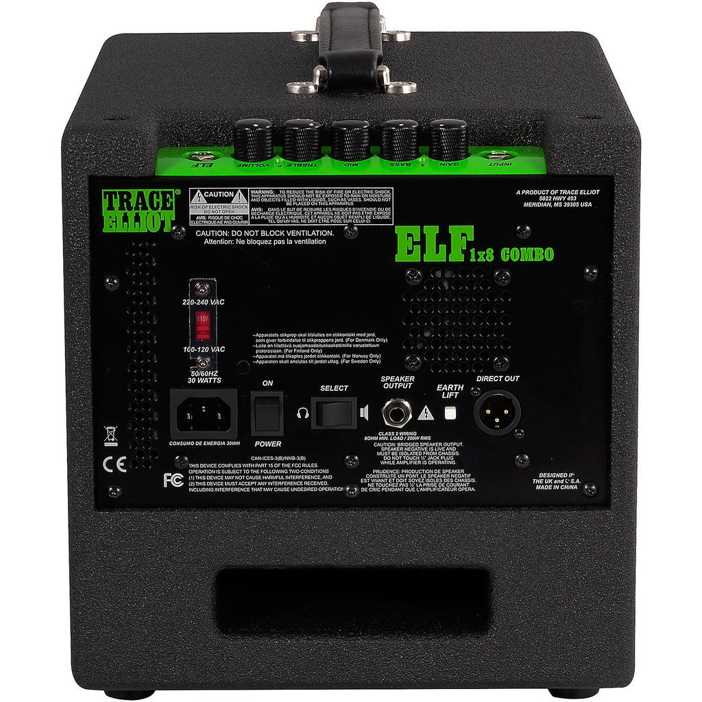 Trace Elliot ELF 200W 1x8 Bass Combo Amp Black