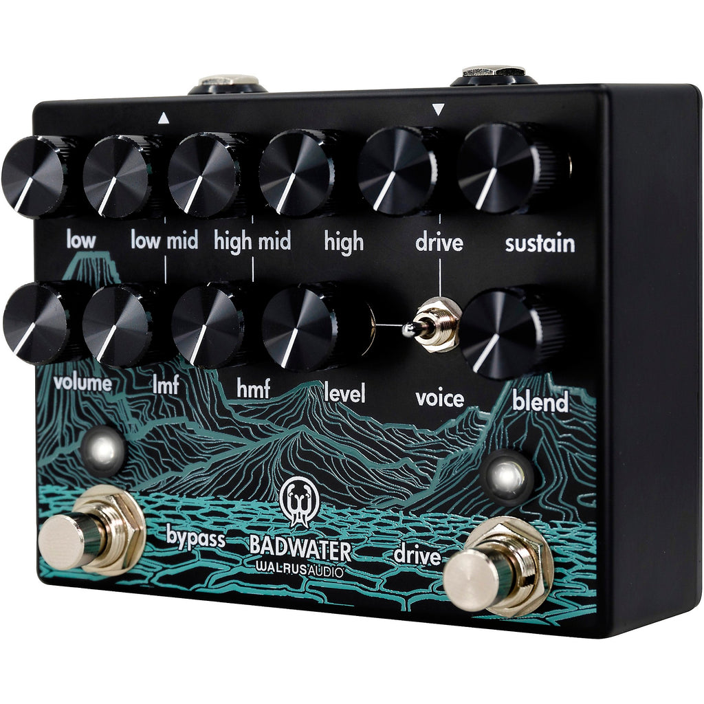 Walrus Audio Badwater Bass Pre-Amp D.I. Pedal Black