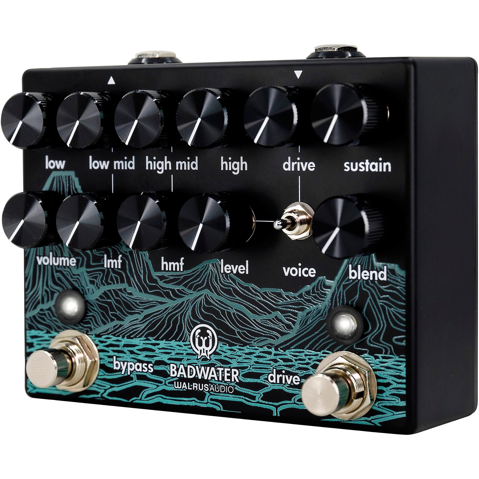 Walrus Audio Badwater Bass Pre-Amp D.I. Pedal Black
