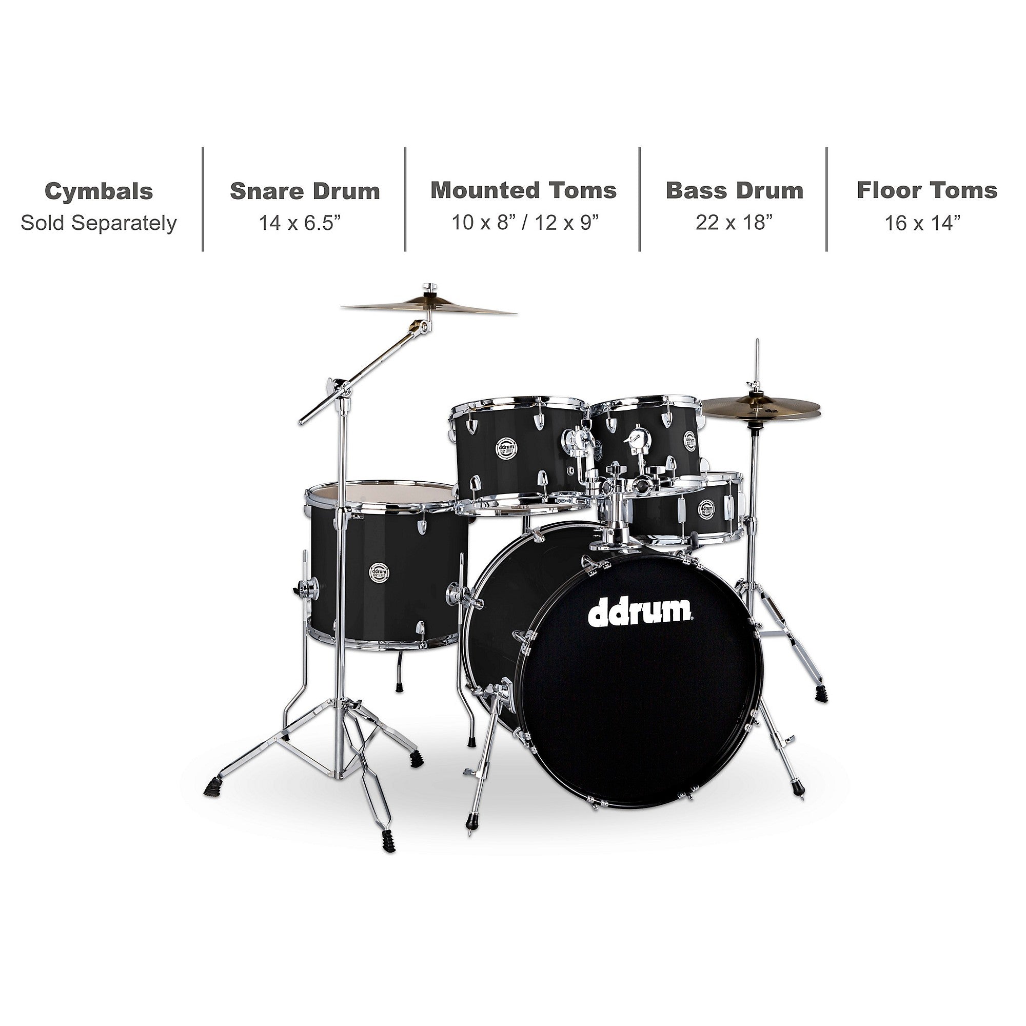 Ddrum D2 5-Piece Complete Drum Kit