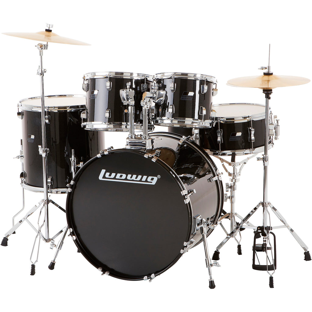 Ludwig BackBeat Complete 5-Piece Drum Set With Hardware and Cymbals
