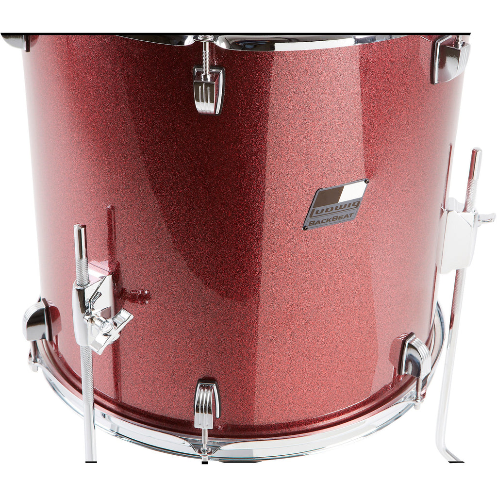Ludwig BackBeat Complete 5-Piece Drum Set With Hardware and Cymbals