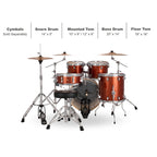 Ludwig Evolution 5-Piece Drum Set With 20-inch Bass Drum and Zildjian I Series Cymbals