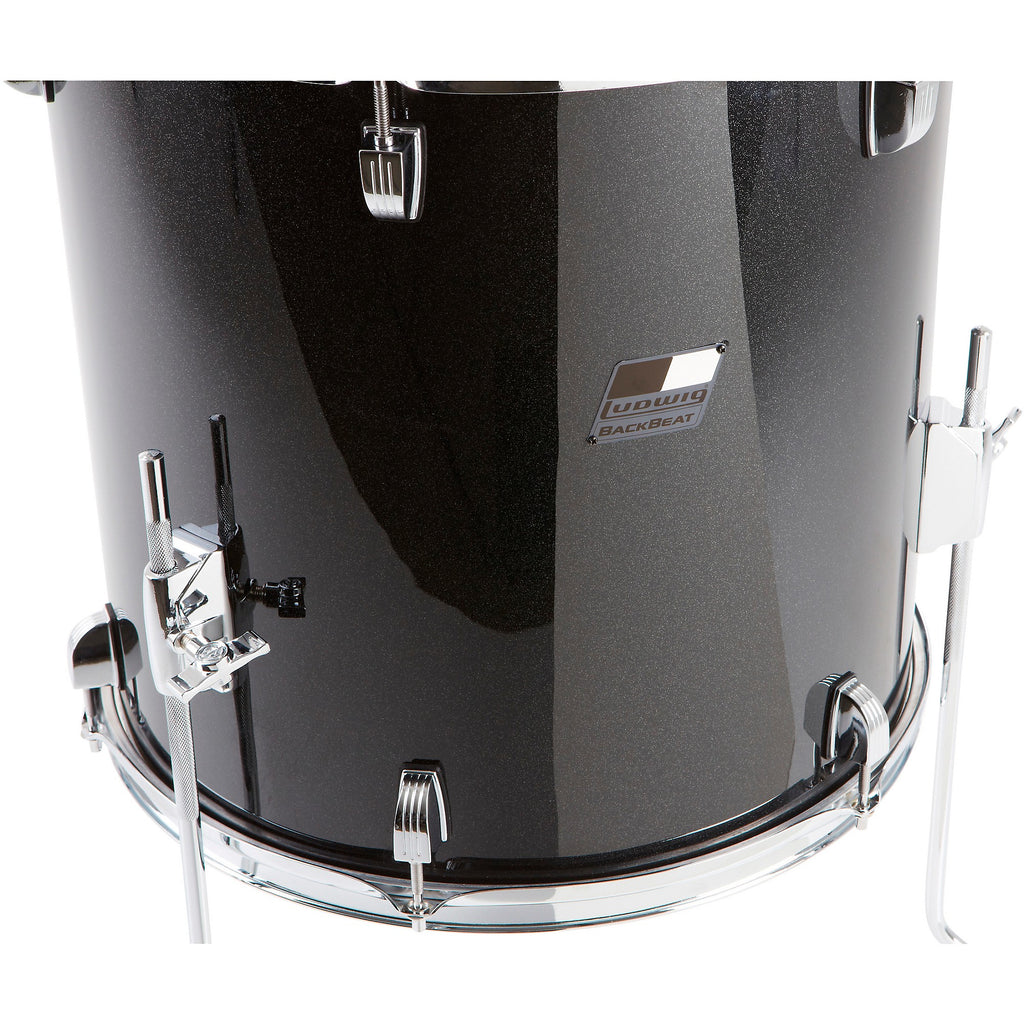 Ludwig BackBeat Complete 5-Piece Drum Set With Hardware and Cymbals
