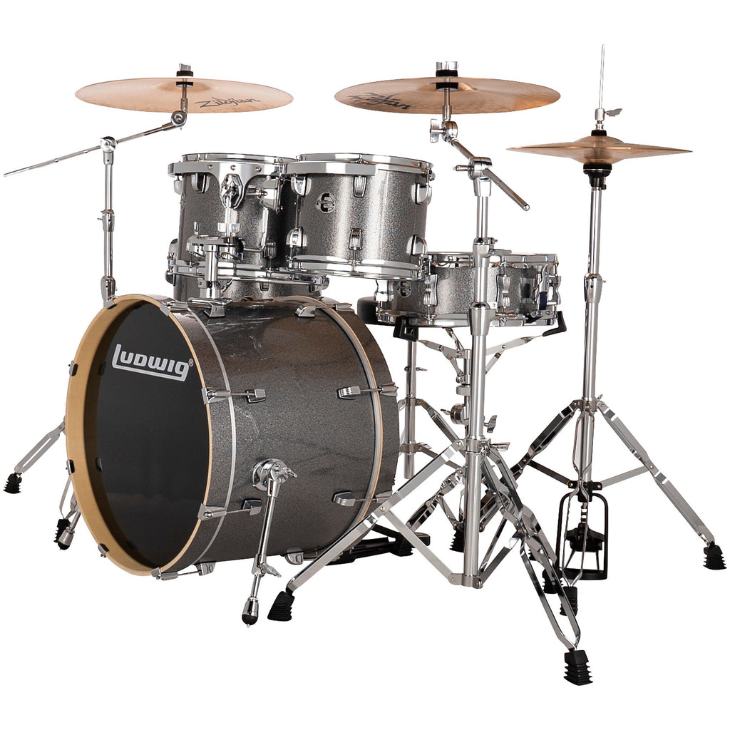 Ludwig Evolution 5-Piece Drum Set With 20-inch Bass Drum and Zildjian I Series Cymbals