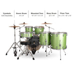 Ludwig Evolution 6-Piece Drum Set With 22-inch Bass Drum and Zildjian I Series Cymbals