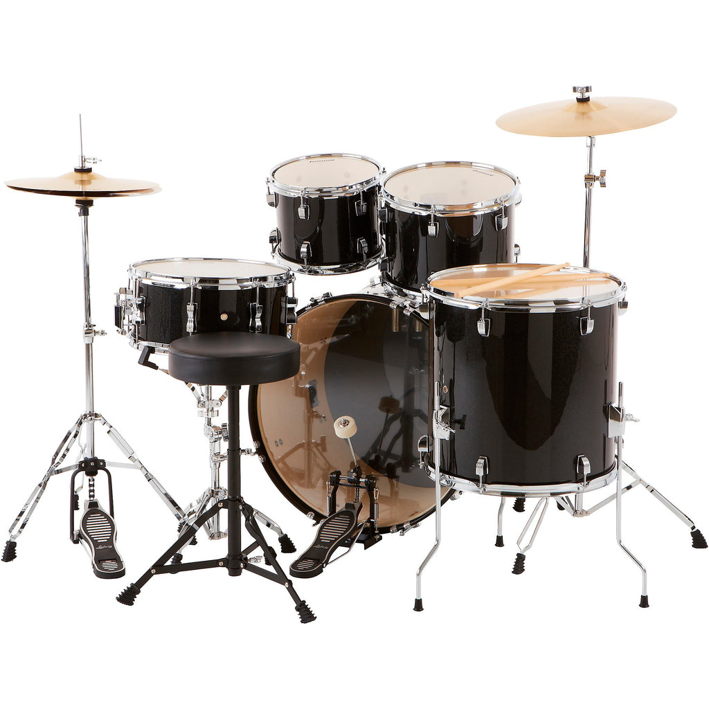 Ludwig BackBeat Complete 5-Piece Drum Set With Hardware and Cymbals
