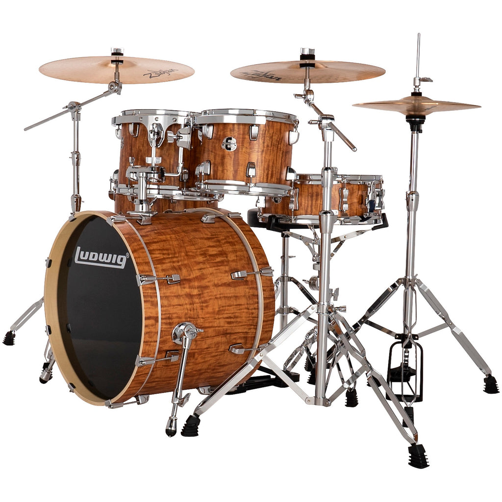 Ludwig Evolution 5-Piece Drum Set With 20-inch Bass Drum and Zildjian I Series Cymbals