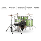 Ludwig Evolution 5-Piece Drum Set With 20-inch Bass Drum and Zildjian I Series Cymbals