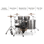 Ludwig Evolution 5-Piece Drum Set With 22-inch Bass Drum and Zildjian I Series Cymbals