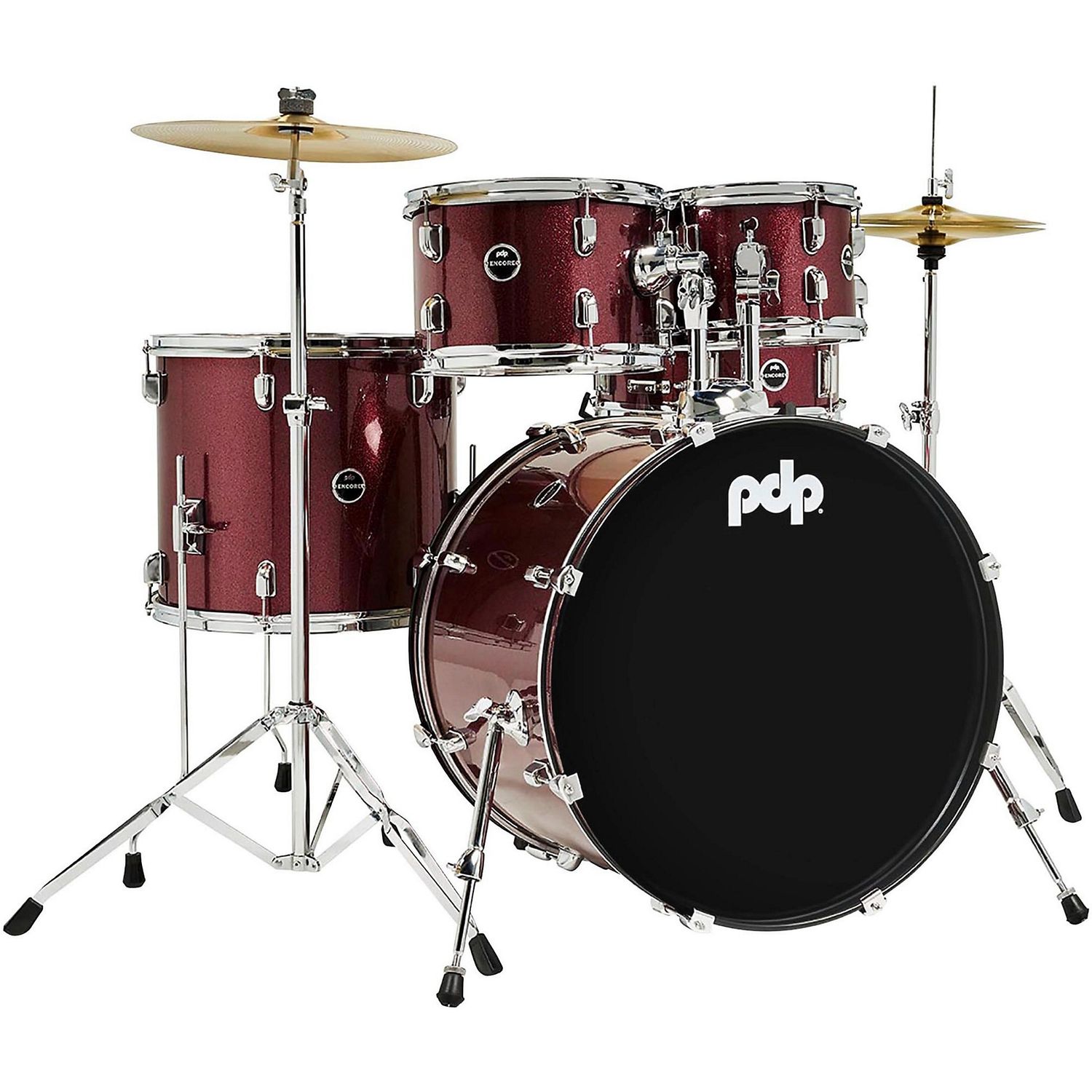 PDP by DW Encore Complete 5-Piece Drum Set With Hardware & Cymbals
