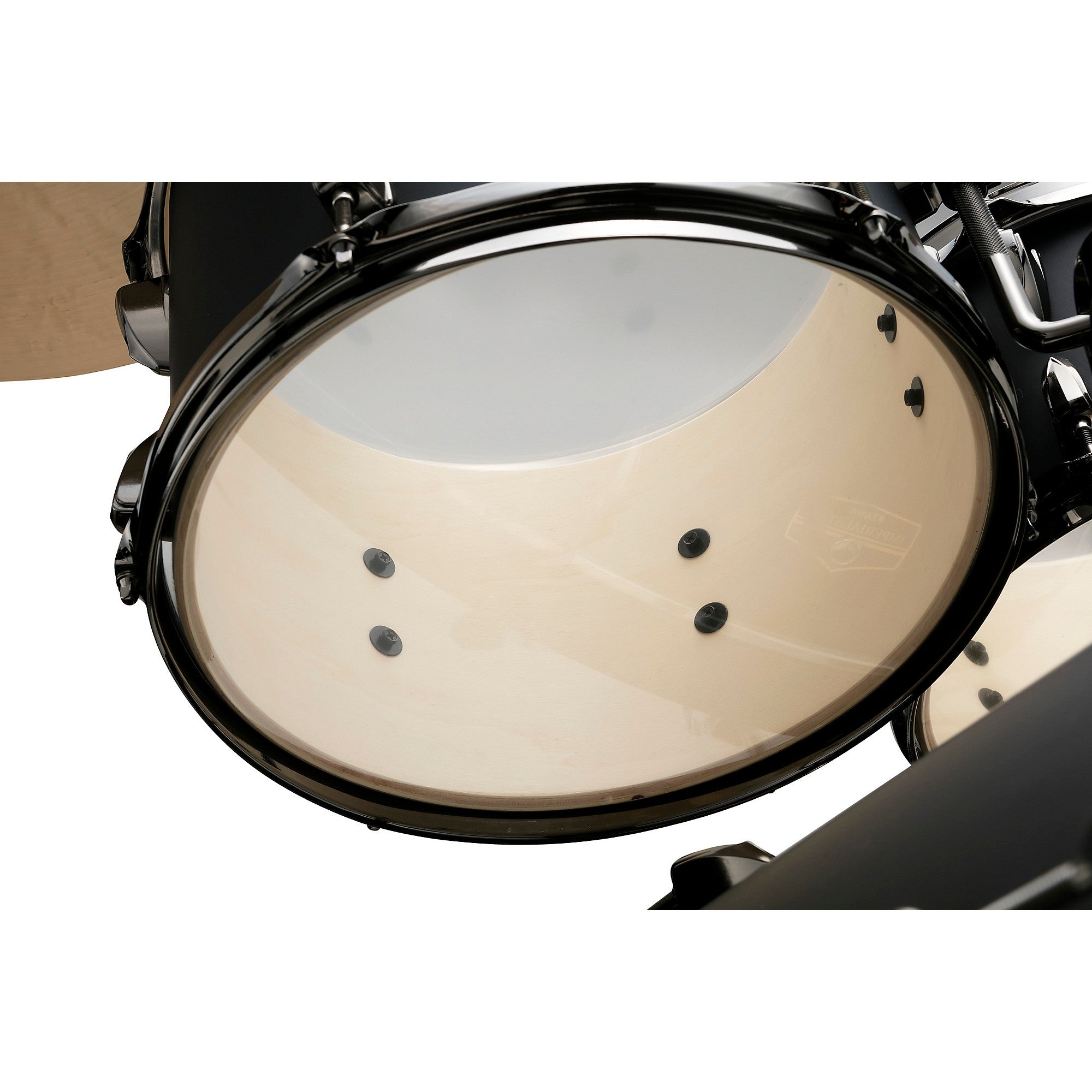 TAMA Imperialstar 5-Piece Complete Drum Set With 22-inch Bass Drum and MEINL HCS Cymbals Blacked Out Black