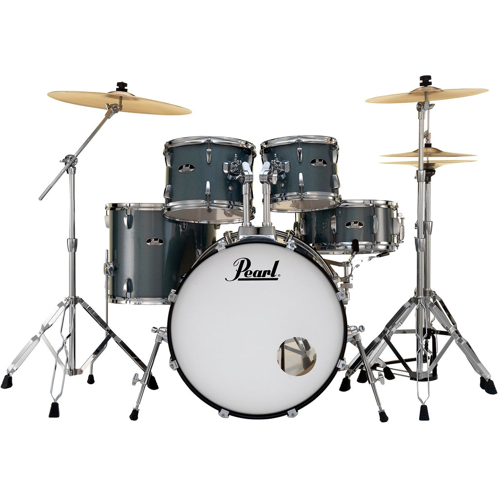 Pearl Roadshow Complete 5-Piece Drum Set With Hardware and Cymbals Charcoal Metallic