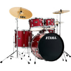 TAMA Imperialstar 5-Piece Complete Drum Set With 22-inch Bass Drum and MEINL HCS Cymbals