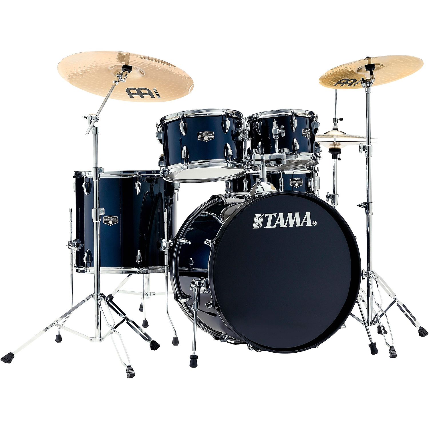 TAMA Imperialstar 5-Piece Complete Drum Set With 22-inch Bass Drum and MEINL HCS Cymbals