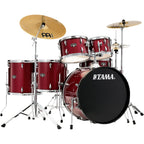 TAMA Imperialstar 6-Piece Complete Drum Set With MEINL HCS Cymbals and 22-inch Bass Drum