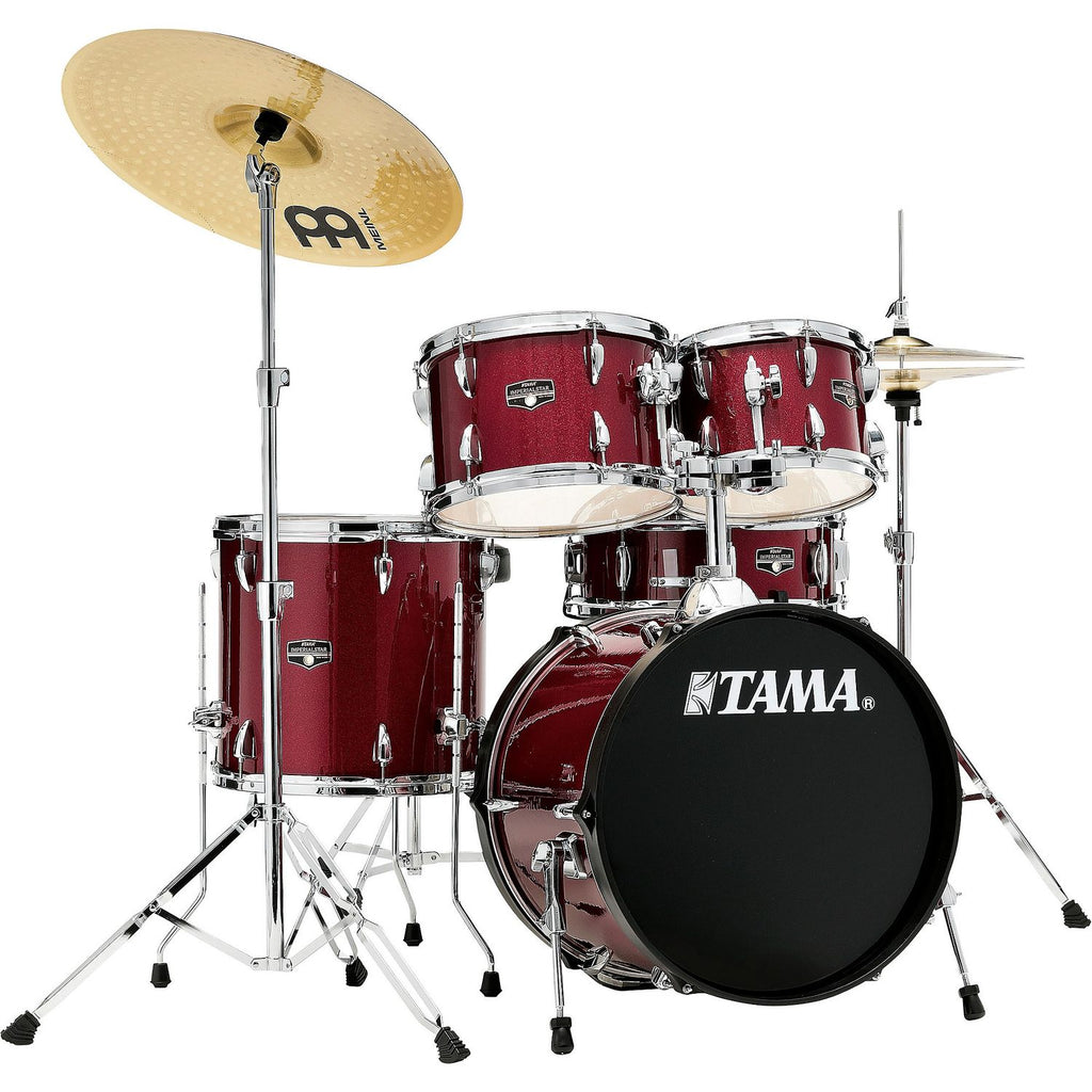 TAMA Imperialstar 5-Piece Complete Drum Set With 18-inch Bass Drum and MEINL HCS Cymbals