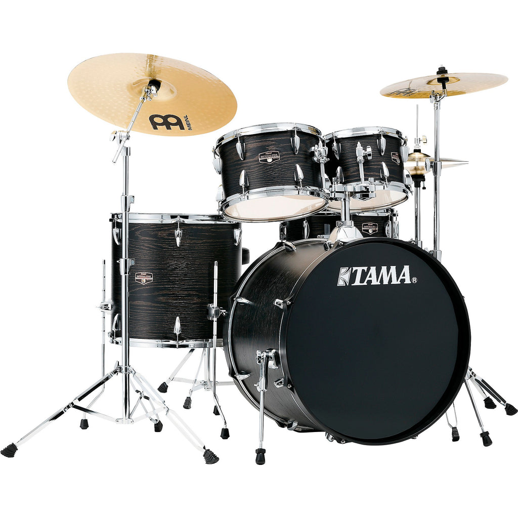 TAMA Imperialstar 5-Piece Complete Drum Set With 22-inch Bass Drum and MEINL HCS Cymbals