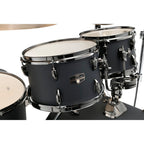 TAMA Imperialstar 5-Piece Complete Drum Set With 22-inch Bass Drum and MEINL HCS Cymbals Blacked Out Black