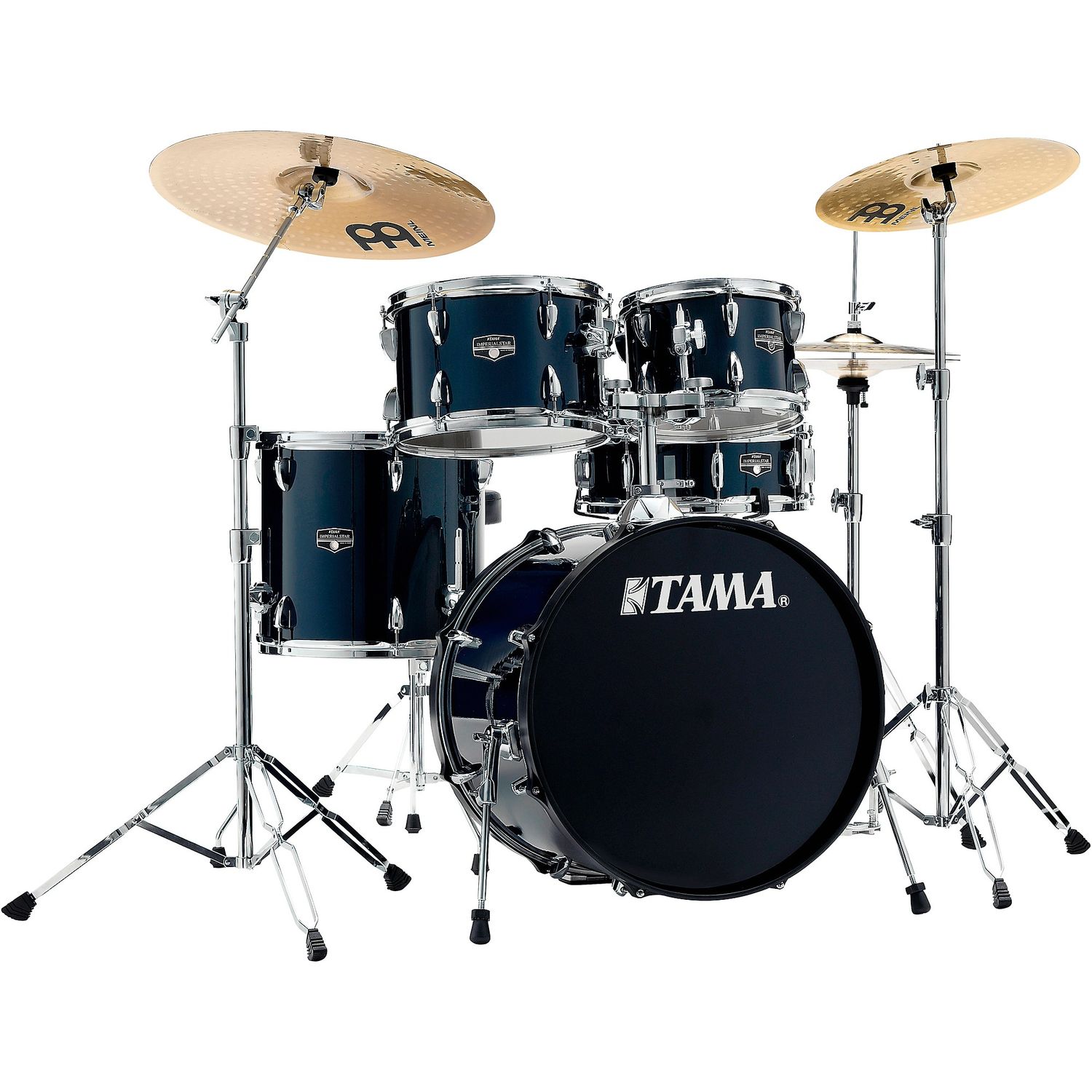 TAMA Imperialstar 5-Piece Complete Drum Set With MEINL HCS cymbals and 20-inch Bass Drum