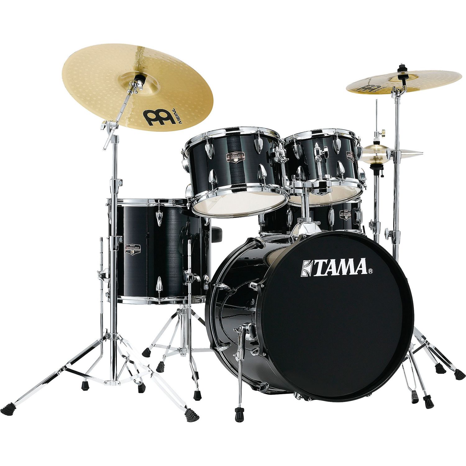 TAMA Imperialstar 5-Piece Complete Drum Set With MEINL HCS cymbals and 20-inch Bass Drum
