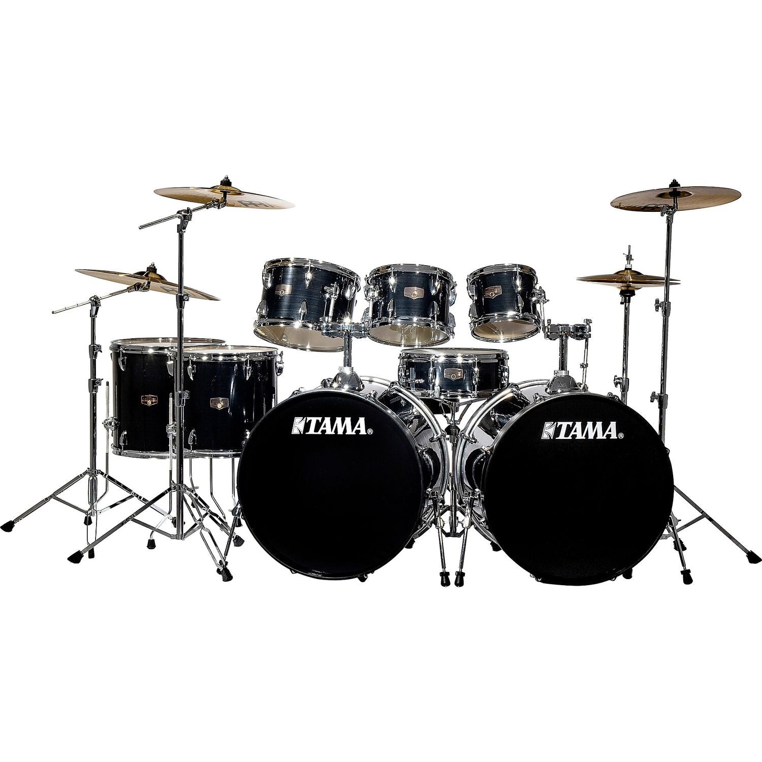 TAMA Imperialstar 8-Piece Double Bass Drum Set With MEINL HCS Cymbals