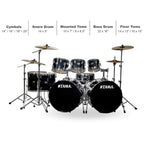 TAMA Imperialstar 8-Piece Double Bass Drum Set With MEINL HCS Cymbals