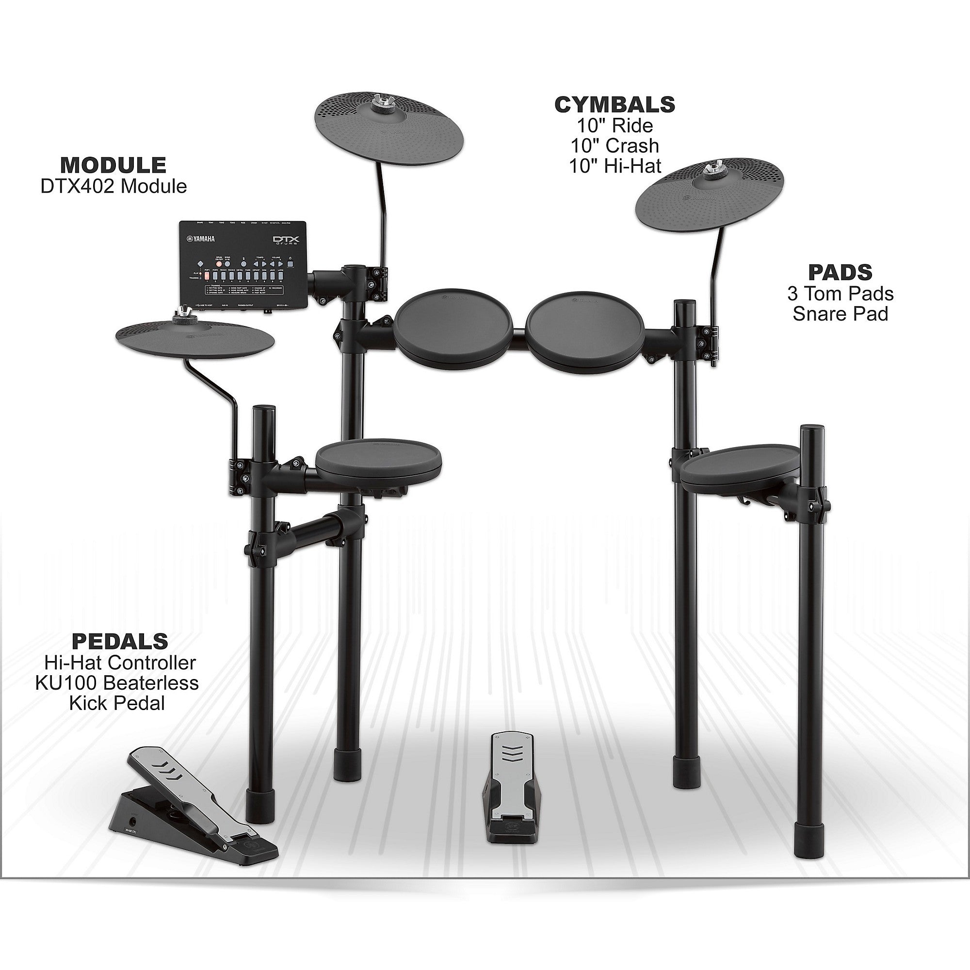 Yamaha DTX402K Electronic Drum Set