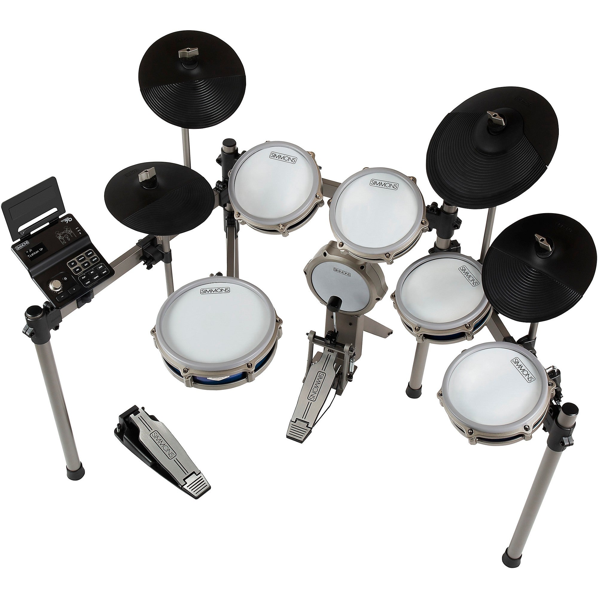 Simmons Titan 70 Electronic Drum Kit With Mesh Pads and Bluetooth