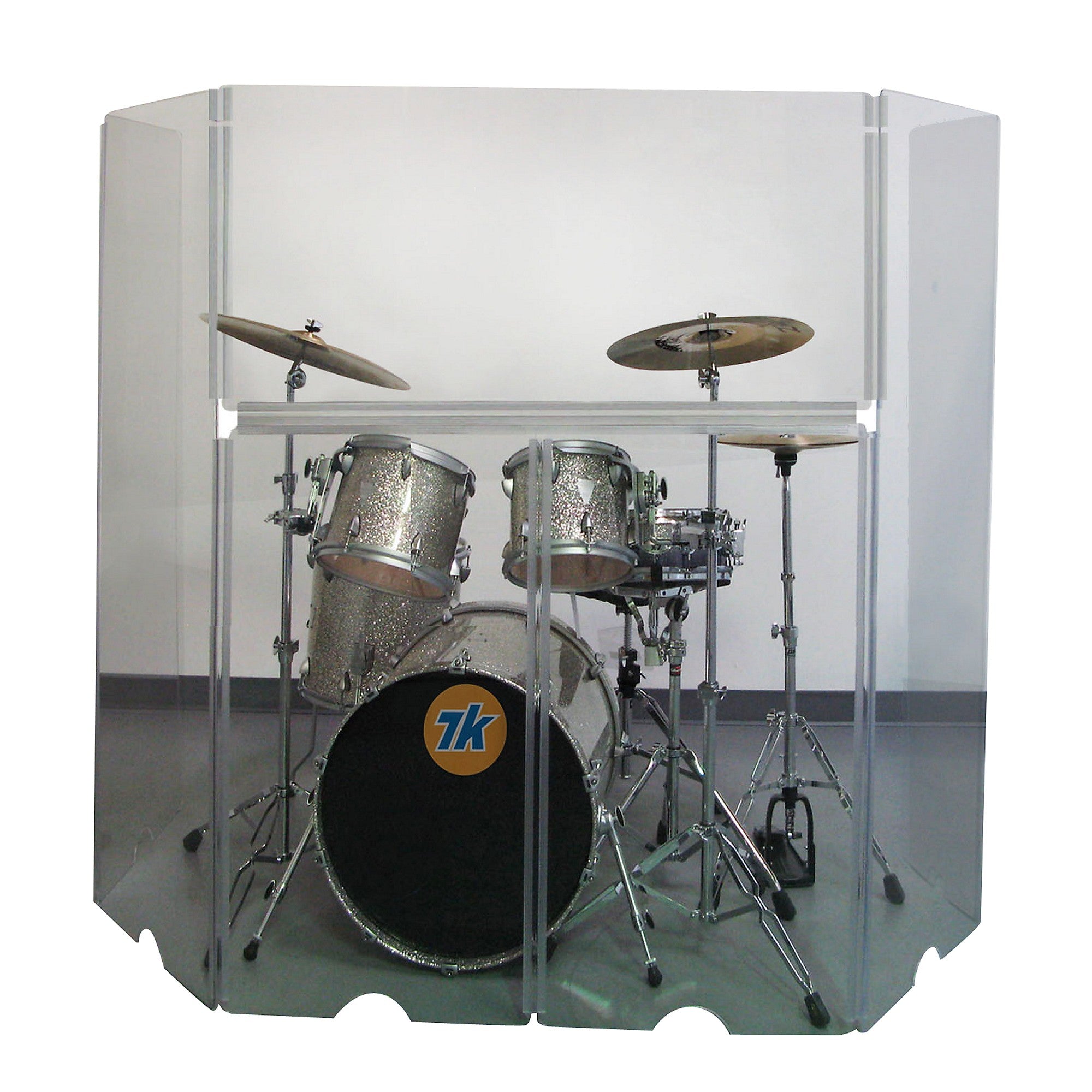 Control Acoustics Acrylic Drum Shield with Removable Front Panel