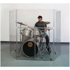 Control Acoustics Acrylic Drum Shield with Removable Front Panel