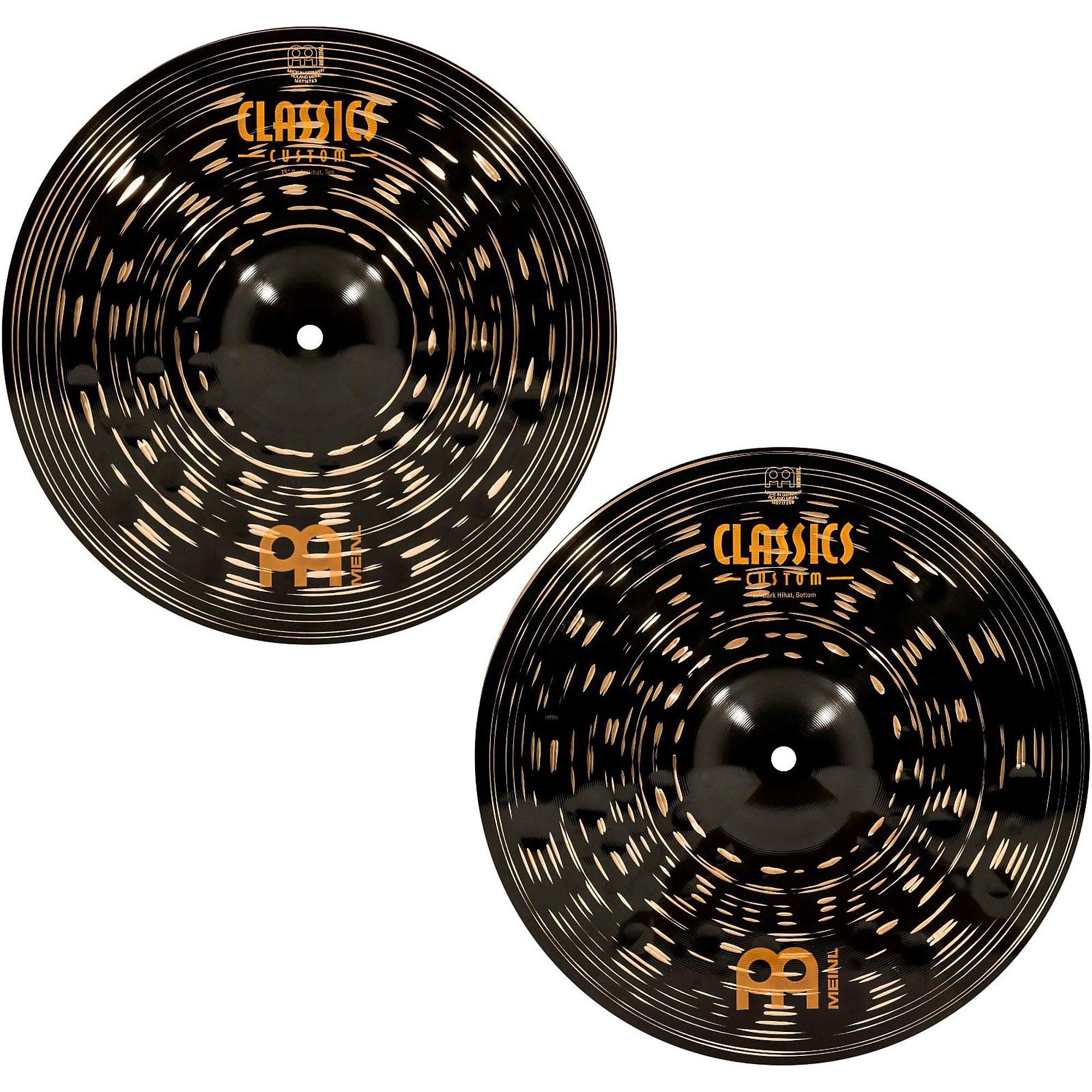 MEINL Classics Custom Dark Hi-Hat Cymbal Pair 15 in.