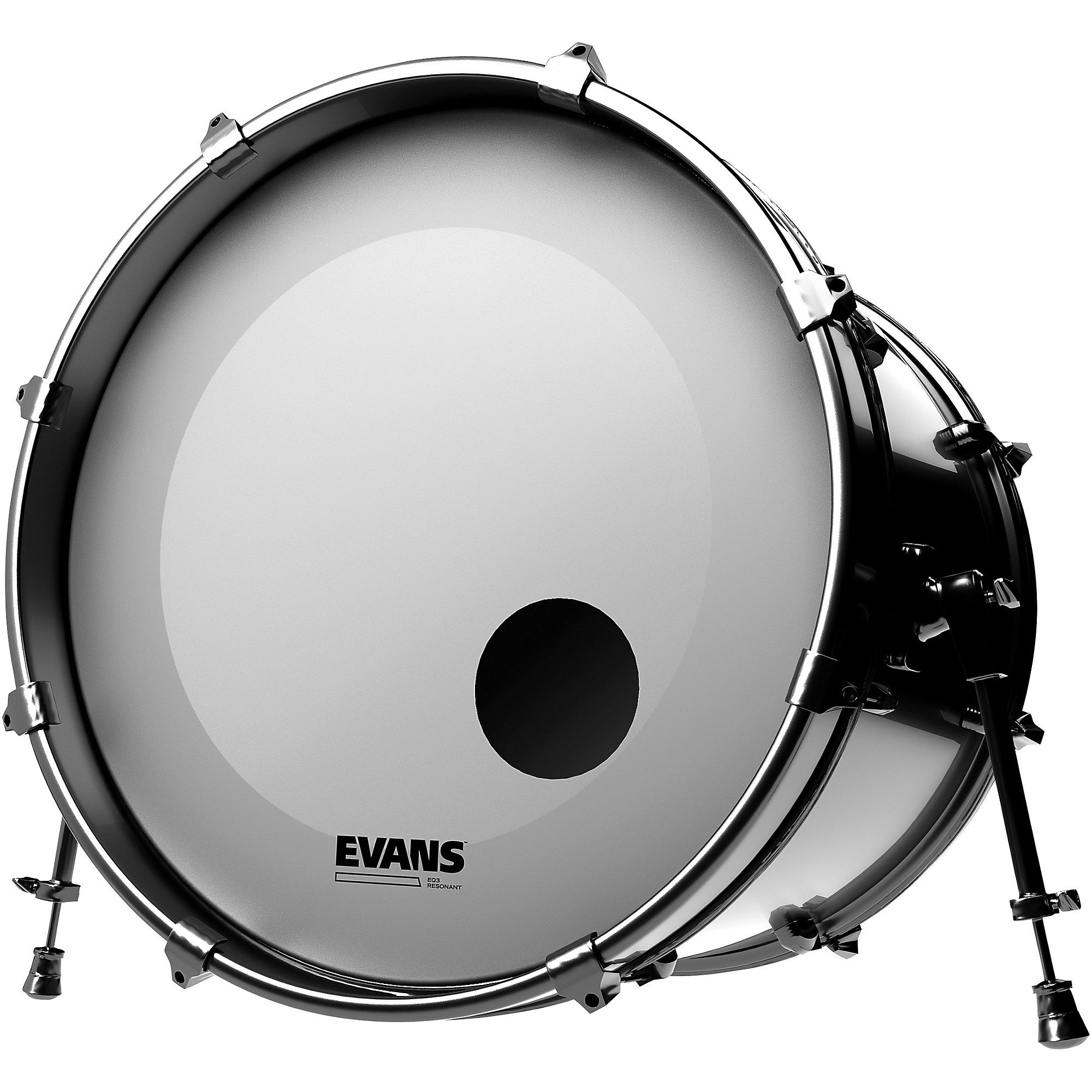 Evans EQ3 Coated White Resonant Bass Drumhead