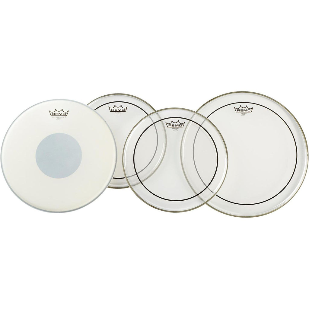 Remo Clear Pinstripe Pro Pack With Free 14-inch Controlled Sound X Snare Head