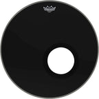 Remo Ebony Powerstroke 3 Resonant Bass Drum Head With 5-inch Port Hole