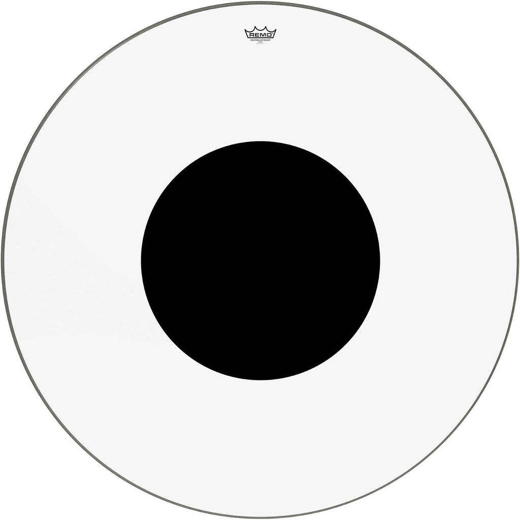 Remo Controlled Sound Clear with Black Dot Bass Drum Head