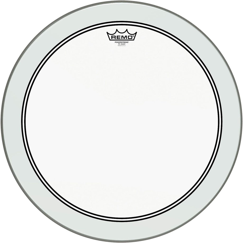 Remo Powerstroke 3 Clear Bass Drum Head With Impact Patch