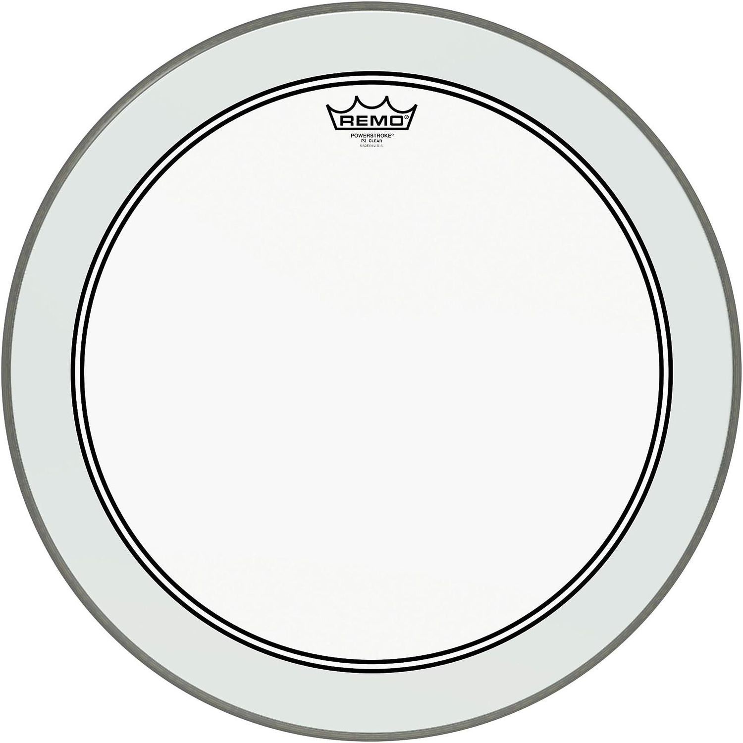Remo Powerstroke 3 Clear Bass Drum Head With Impact Patch