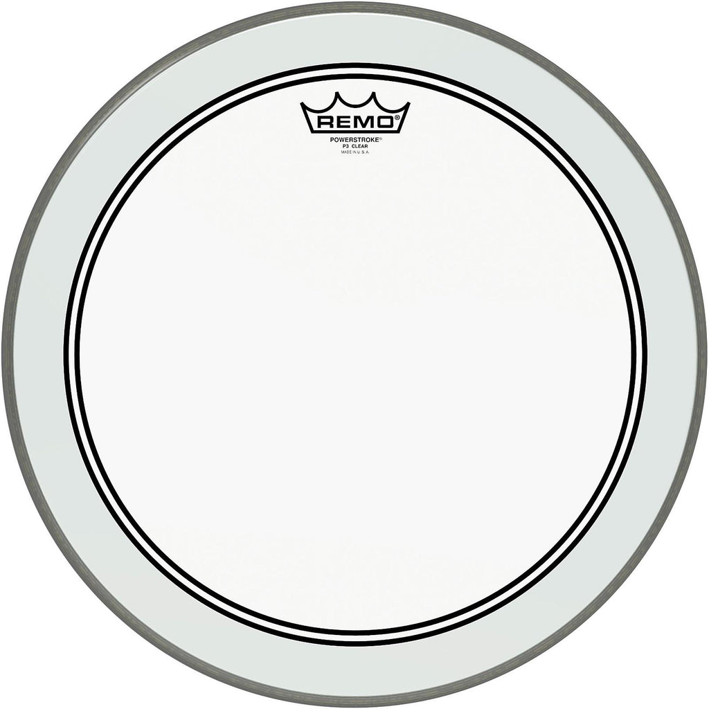 Remo Powerstroke 3 Clear Bass Drum Head With Impact Patch