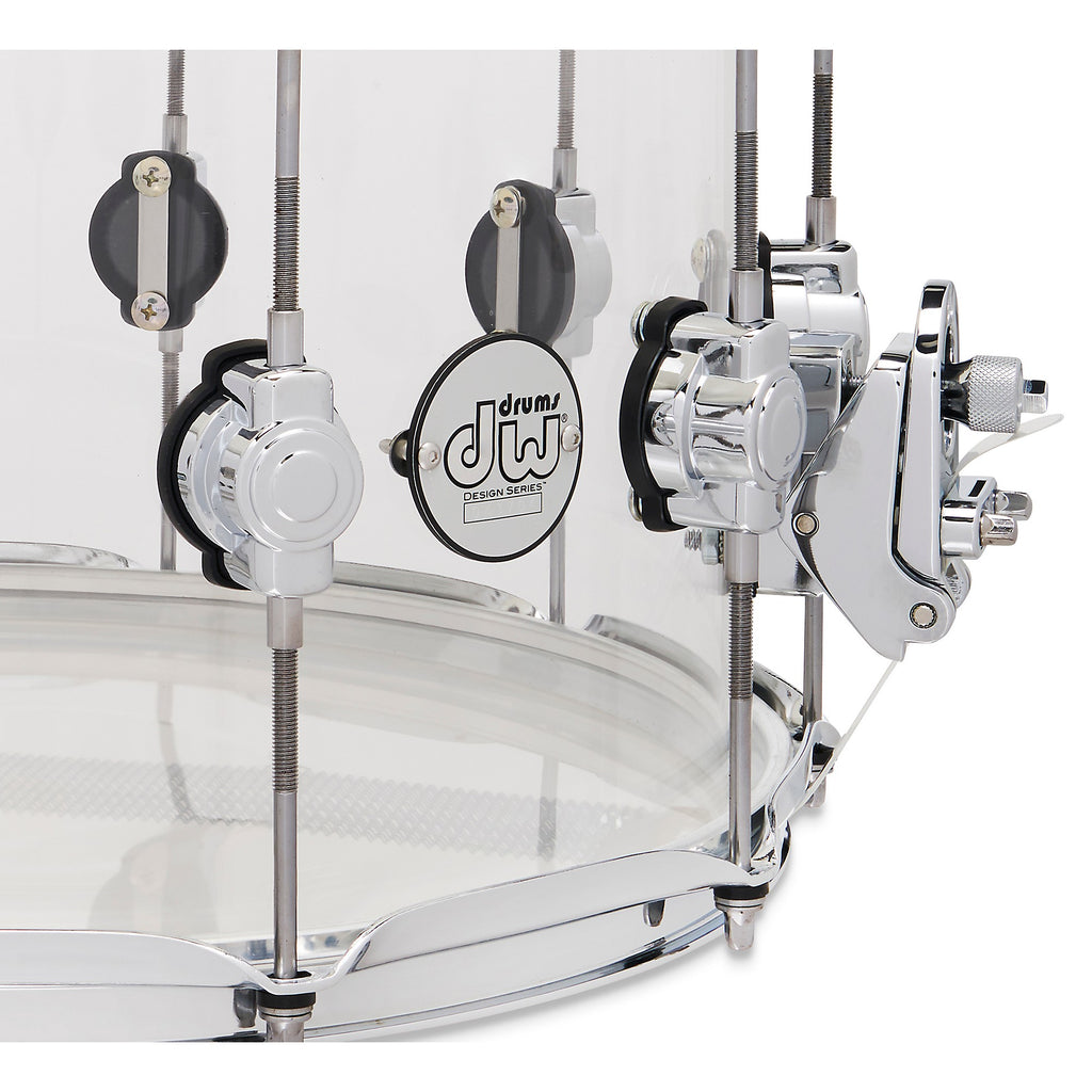 DW Design Series Acrylic Snare Drum With Chrome Hardware
