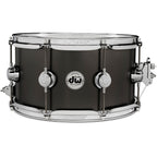 DW Collector's Series Satin Black Over Brass Snare Drum With Chrome Hardware